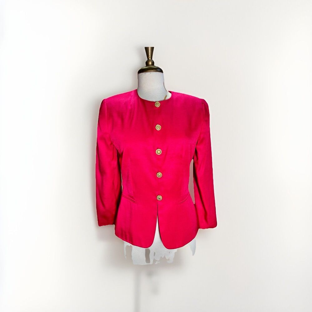 E.R. Gerard Blazer Size 6 Women's Vintage 90's Structured Jacket Regency Jacket